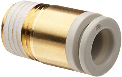 Conexión Rápida Cilíndrica para Llave Hexagonal 8mm (5/16") O.D. a 1/8" PT (Latón) c/Sellante de Teflón