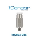 Conexión Rápida Recto Macho 2mm O.D. a M3 (Acero Inoxidable 303)