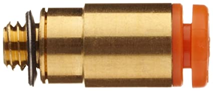 Conexión Rápida Cilíndrica para Llave Hexagonal 1/8" O.D. a 10/32" UNF (Latón)