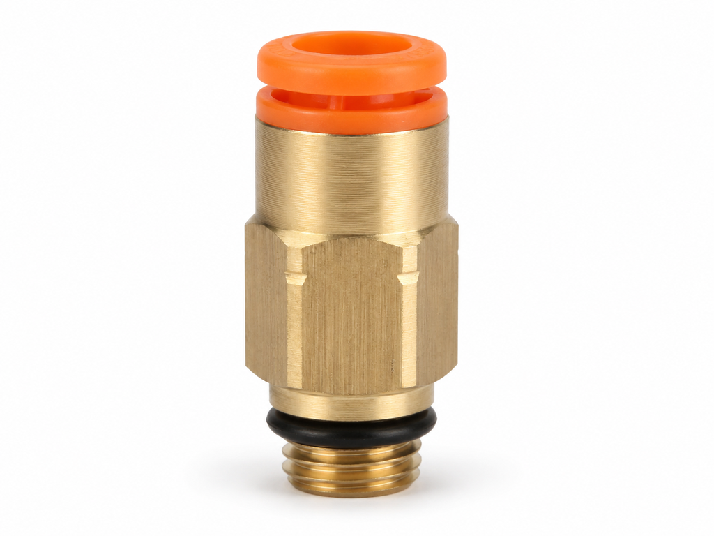 Conexión Rápida Recto Macho 1/8" O.D. a 1/8" NPT (Latón)