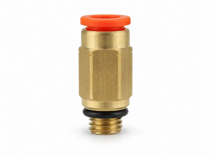 Conexión Rápida Recto Macho 5/32" O.D. a 10/32" UNF (Latón)