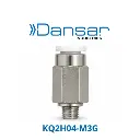 Conexión Rápida Recto Macho 4mm (5/32") O.D. a M3 (Acero Inoxidable 303)