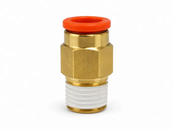 Conexión Rápida Recto Macho 3/8" a 1/4" PT
