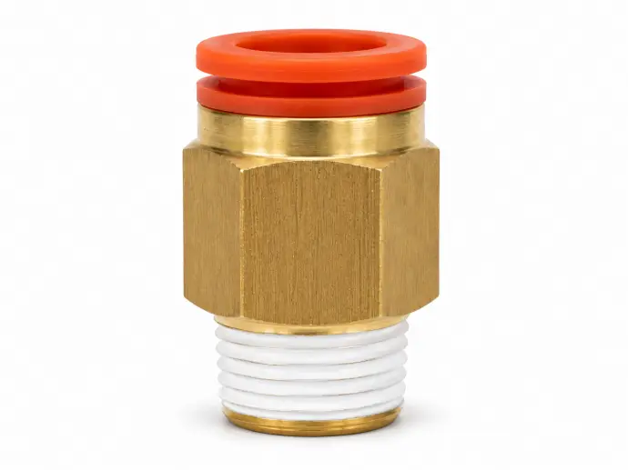 Conexión Rápida Recto Macho 1/2" a 1/4" NPT