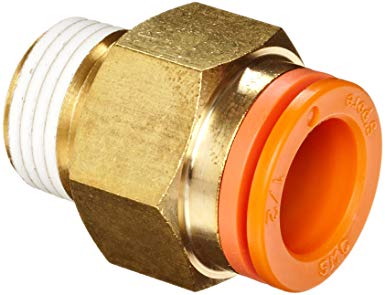 Conexión Rápida Recto Macho 1/2" O.D. a 3/8" NPT (Latón)