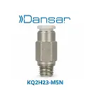 Conexión Rápida Recto Macho 3.2mm O.D. a M5 (Latón + Niquelado Electrolítico)