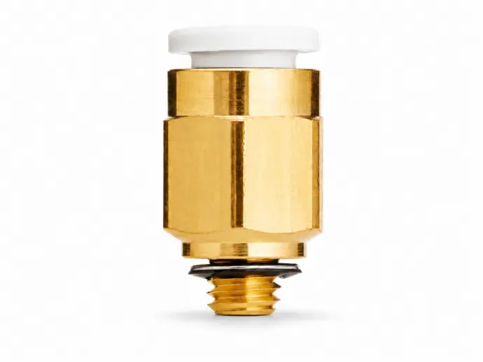 Conexión Rápida Recto Macho 4mm (5/32") O.D. a M6 (Latón)