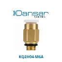 Conexión Rápida Recto Macho 4mm (5/32") O.D. a M6 (Latón)