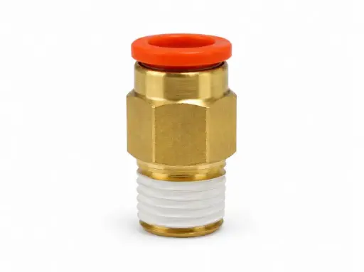 [KQ2H11-02AS] Conexión Rápida Recto Macho 3/8" a 1/4" PT