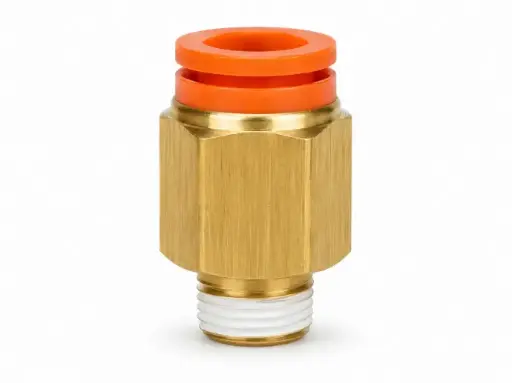 [KQ2H11-35AS] Conexión Rápida Recto Macho 3/8" O.D. a 1/4" NPT (Latón)