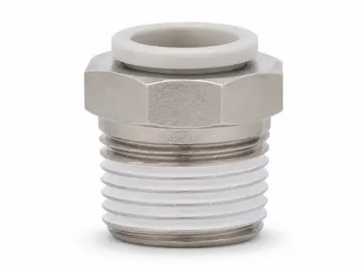 [KQ2H12-04NS] Conexión Rápida Recto Macho 12mm a 1/2" PT