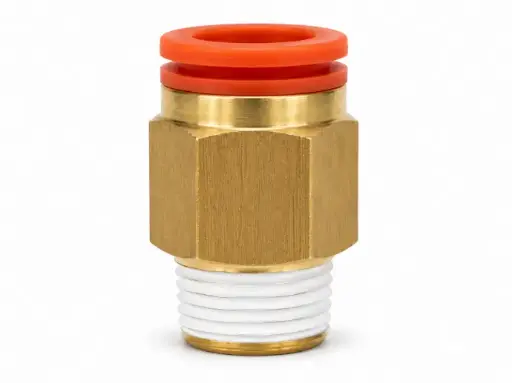 [KQ2H13-35AS] Conexión Rápida Recto Macho 1/2" a 1/4" NPT
