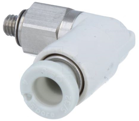 [KQ2L23-M3G] Conexión Rápida Codo Macho 3.2mm O.D. a M3 (Acero Inoxidable 303)