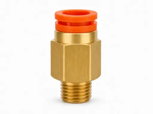 [KQ2H07-33AS] Conexión Rápida Recto Macho 1/4" O.D. a 1/16" NPT (Latón)