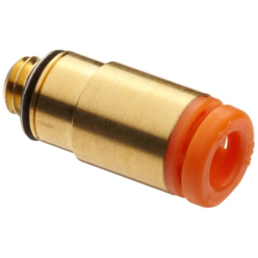 [KQ2S03-32A] Conexión Rápida Cilíndrica para Llave Hexagonal 5/32" (4mm) O.D. a 10/32" UNF (Latón)